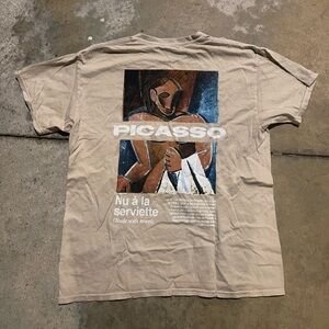 Picasso Shirt Mens Medium Nu A La Serviette Nude With Towel Artwork Wearable Art